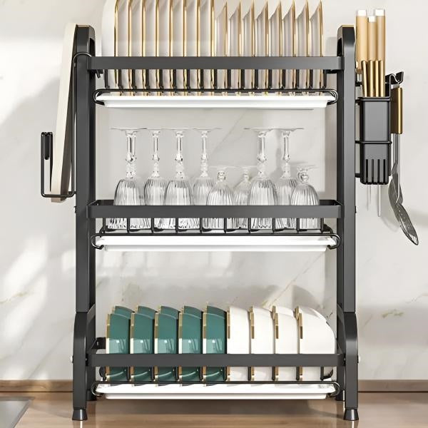 Tiered Kitchen Dish Organizer