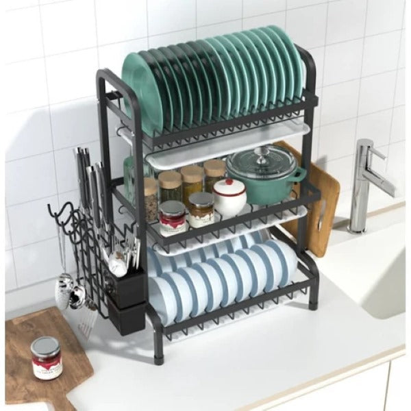 Tiered Kitchen Dish Organizer