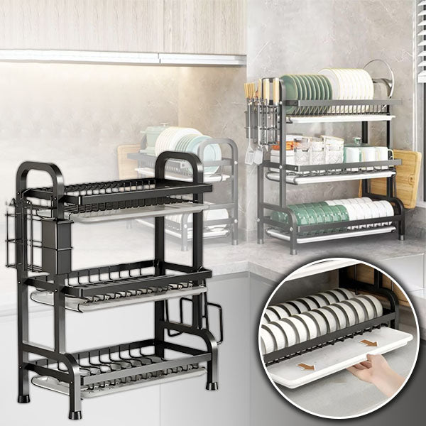 Tiered Kitchen Dish Organizer
