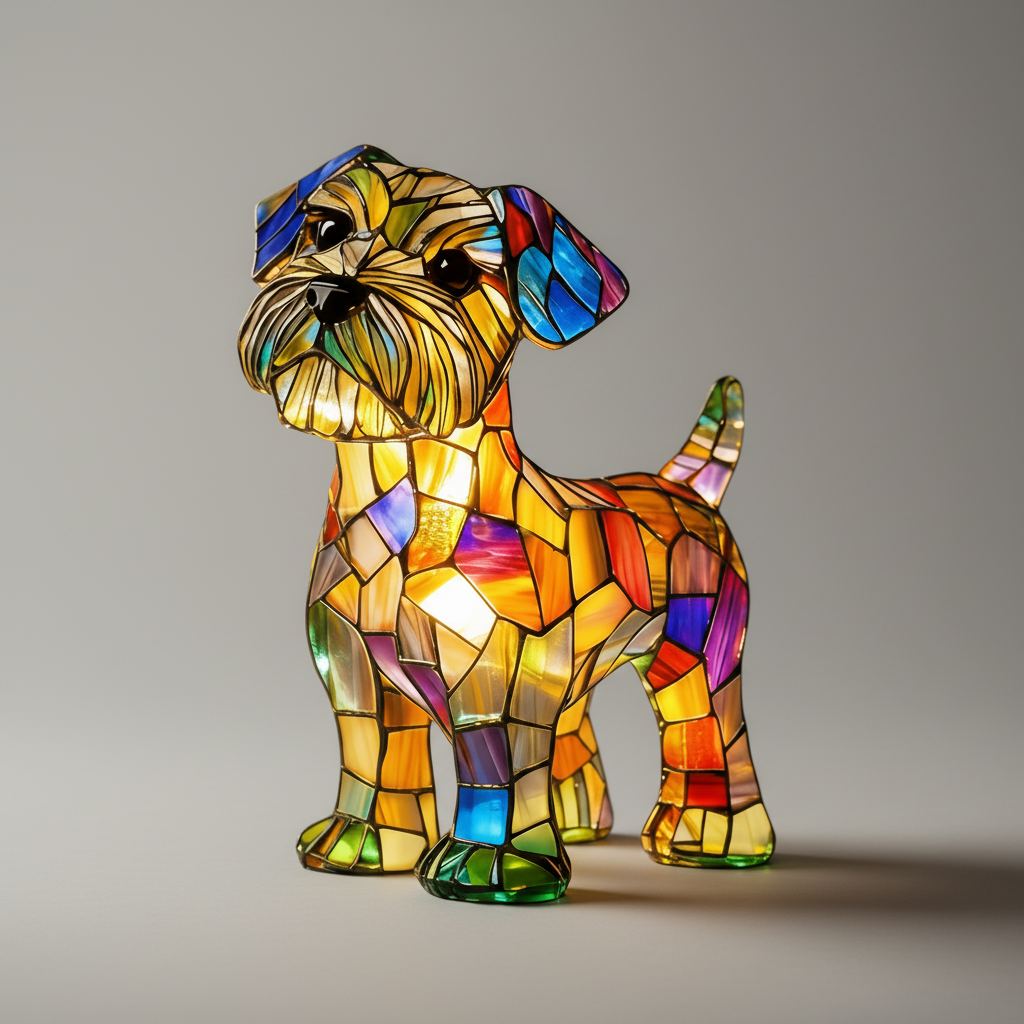 Charming Canine LED Night Light Table Lamp for Cozy Spaces
