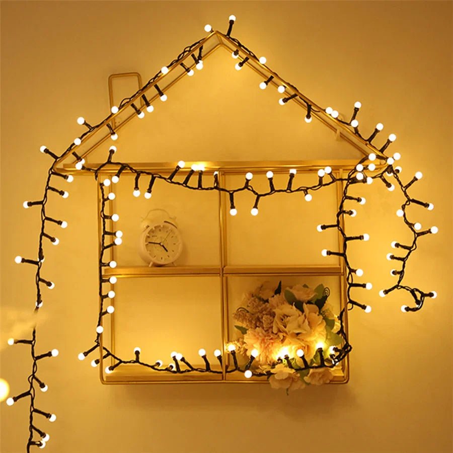 AquaBeam Weatherproof LED Fairy Lights with 8 Lighting Options