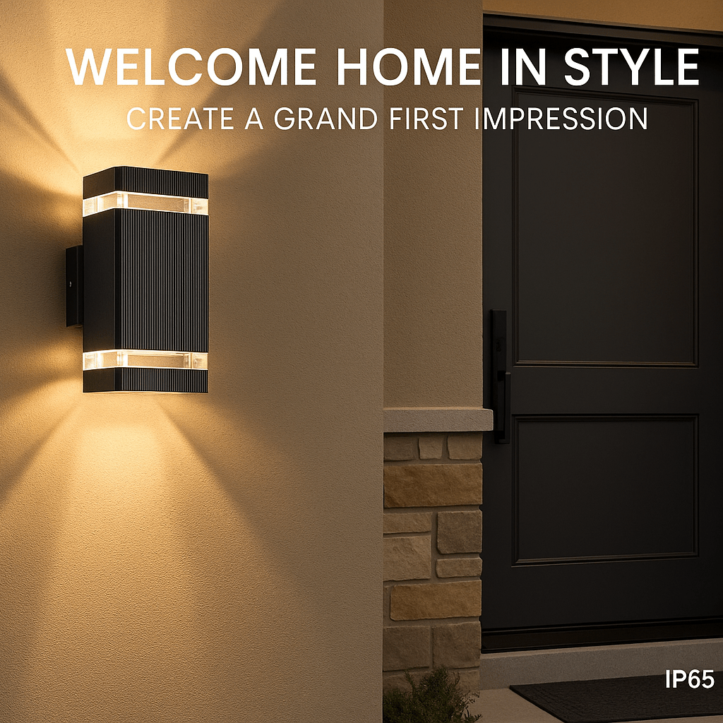 LumiGuard Dual Directional Outdoor Wall Lighting - IP65 Rated