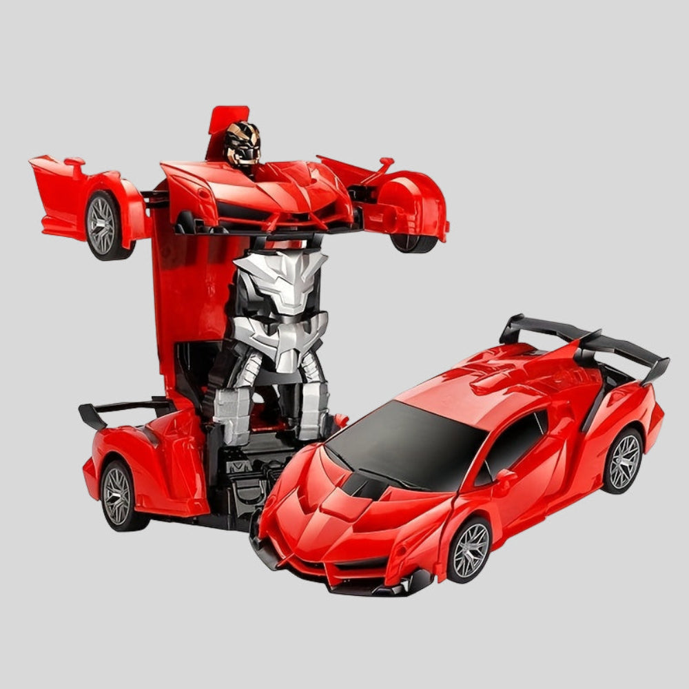 Transforming Robot Car with LED Lights - Remote Control Fun