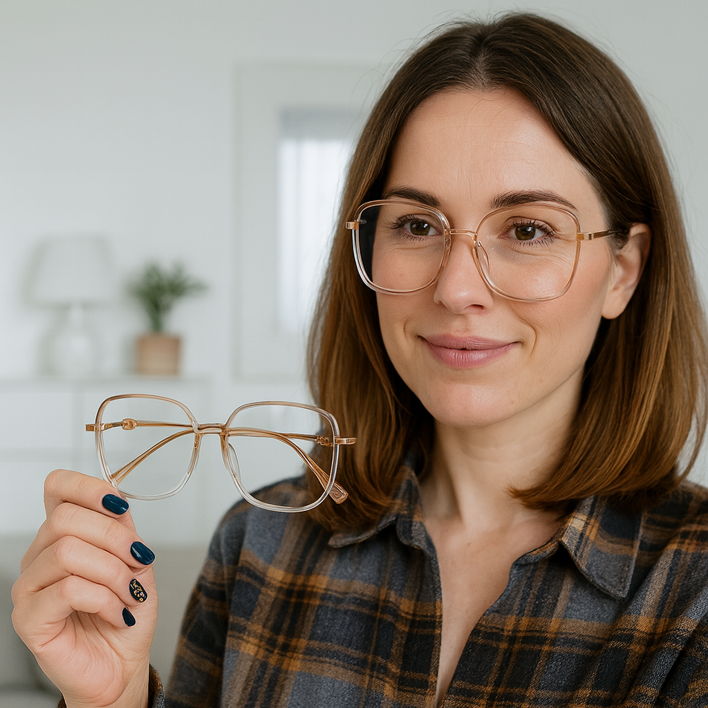 Versatile Vision Glasses with Lightweight Frame and Blue Light Defense