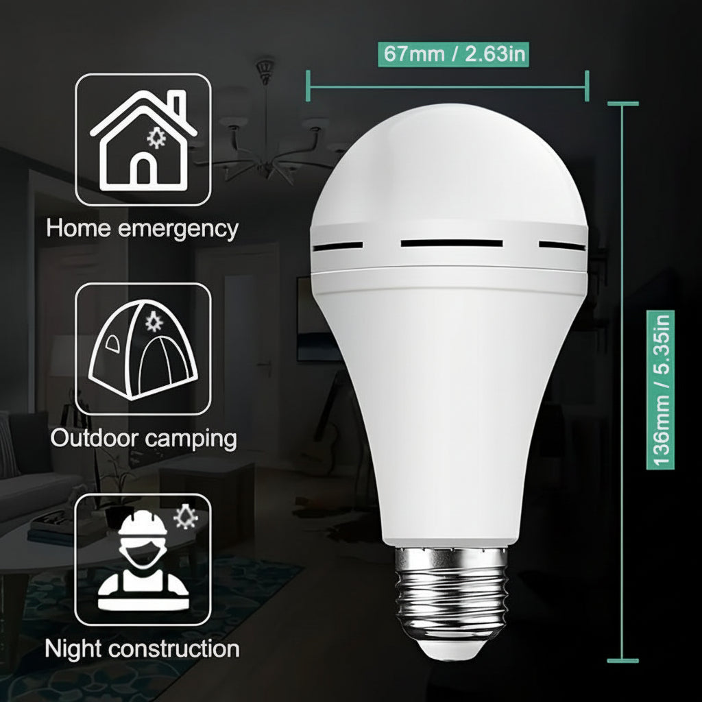 Versatile Emergency LED Light Bulb for Daily and Backup Use