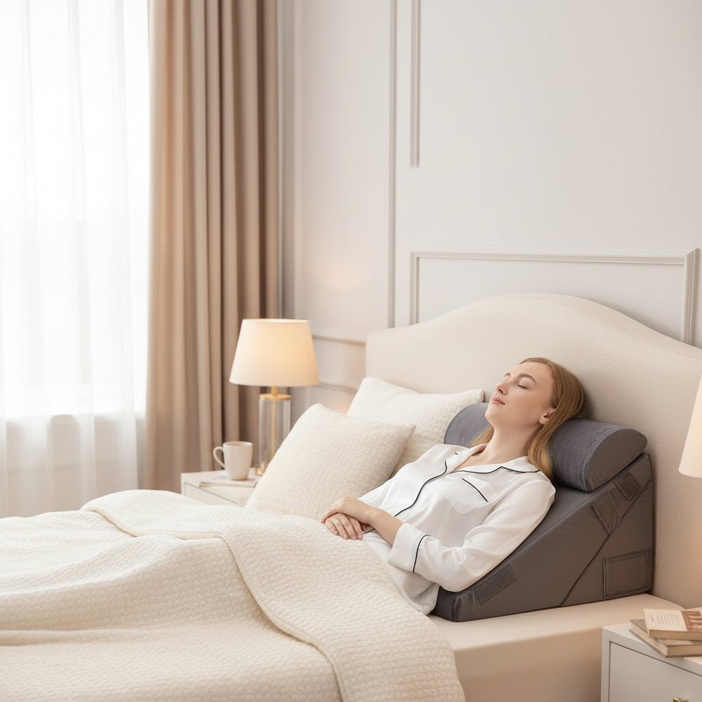 CloudSupport Adjustable Foam Wedge Pillow for Back and Leg Comfort