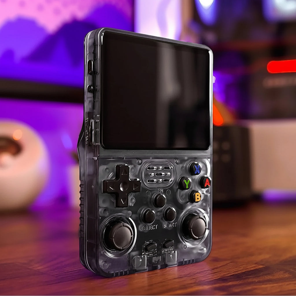Compact Retro Gaming Console with Vibrant Display