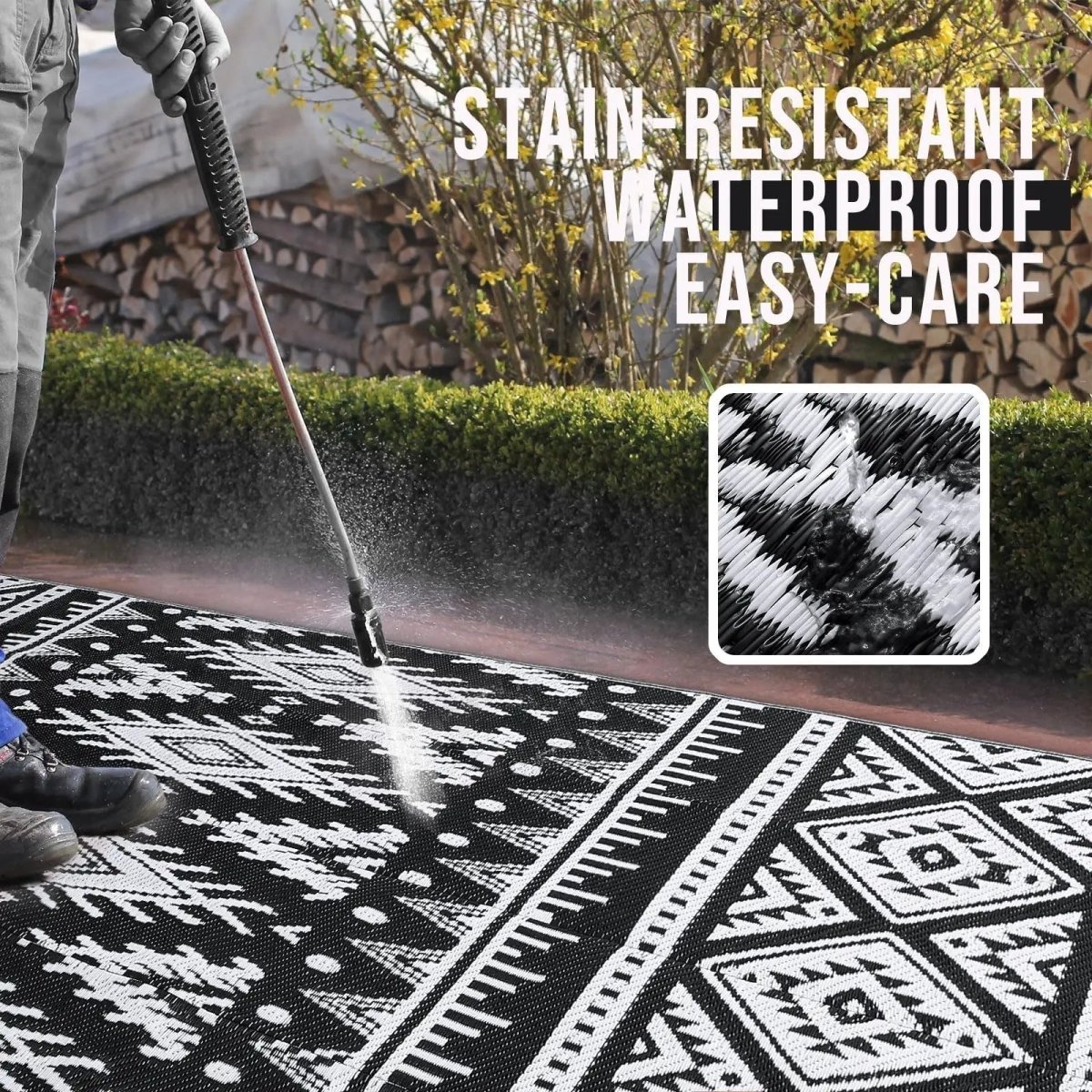 Eco-Friendly Waterproof Reversible Outdoor Mat for Any Adventure