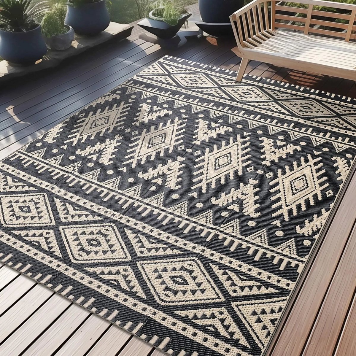 Eco-Friendly Waterproof Reversible Outdoor Mat for Any Adventure
