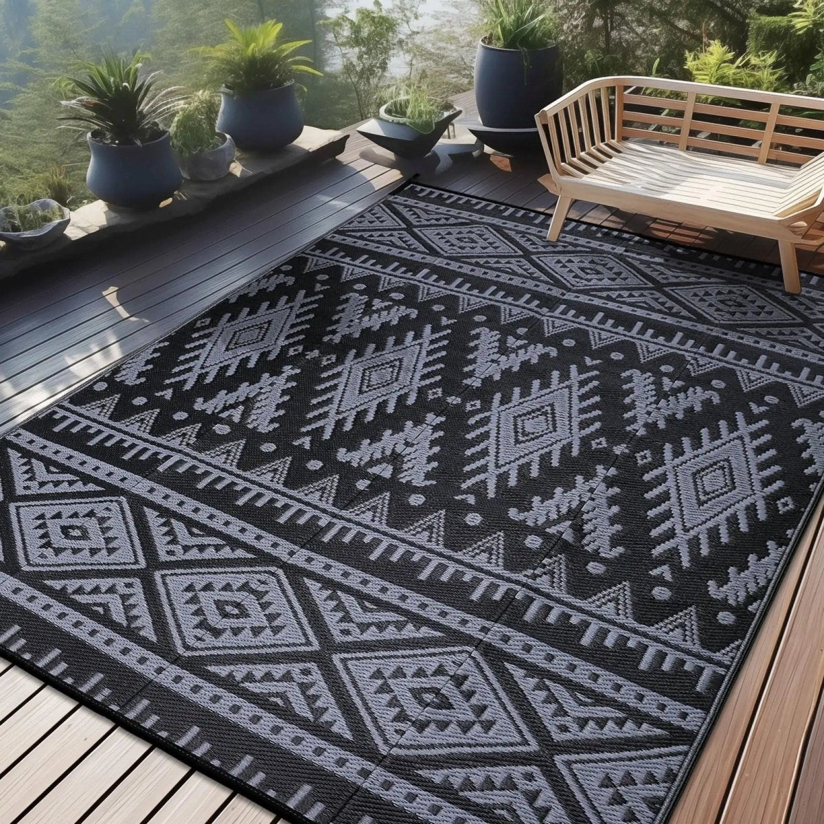 Eco-Friendly Waterproof Reversible Outdoor Mat for Any Adventure