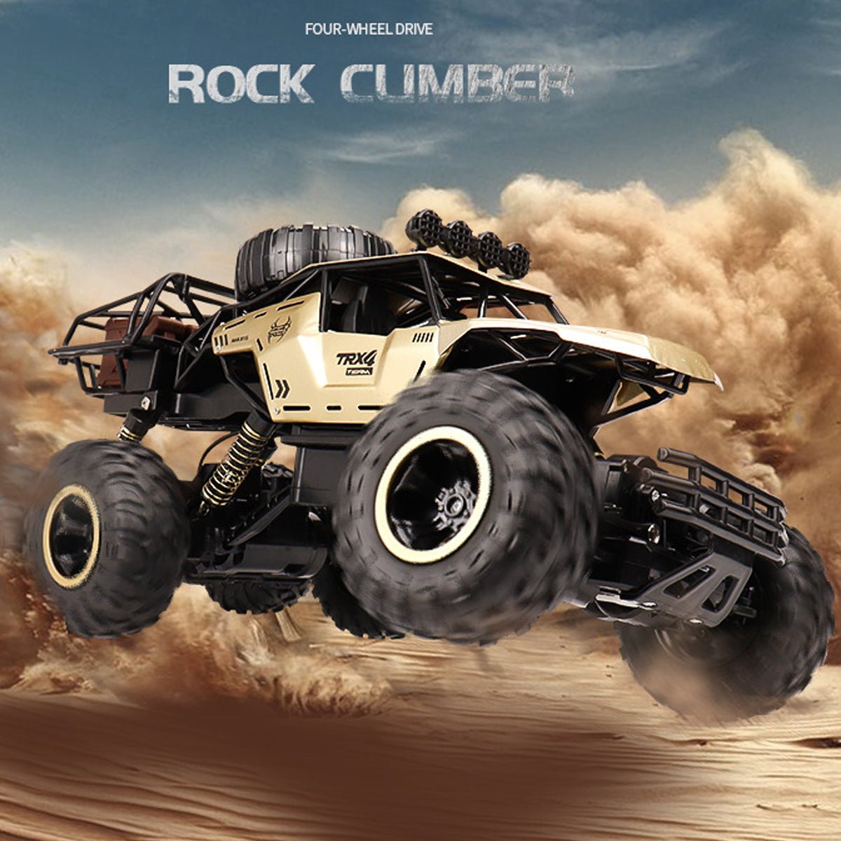TrailBlazer 6WD Remote-Controlled Monster Truck with LED Lights