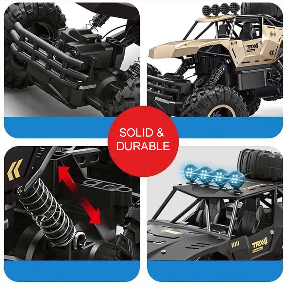 TrailBlazer 6WD Remote-Controlled Monster Truck with LED Lights