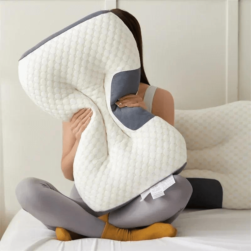 ErgoCloud Contoured Support Pillow for Neck and Back Relief