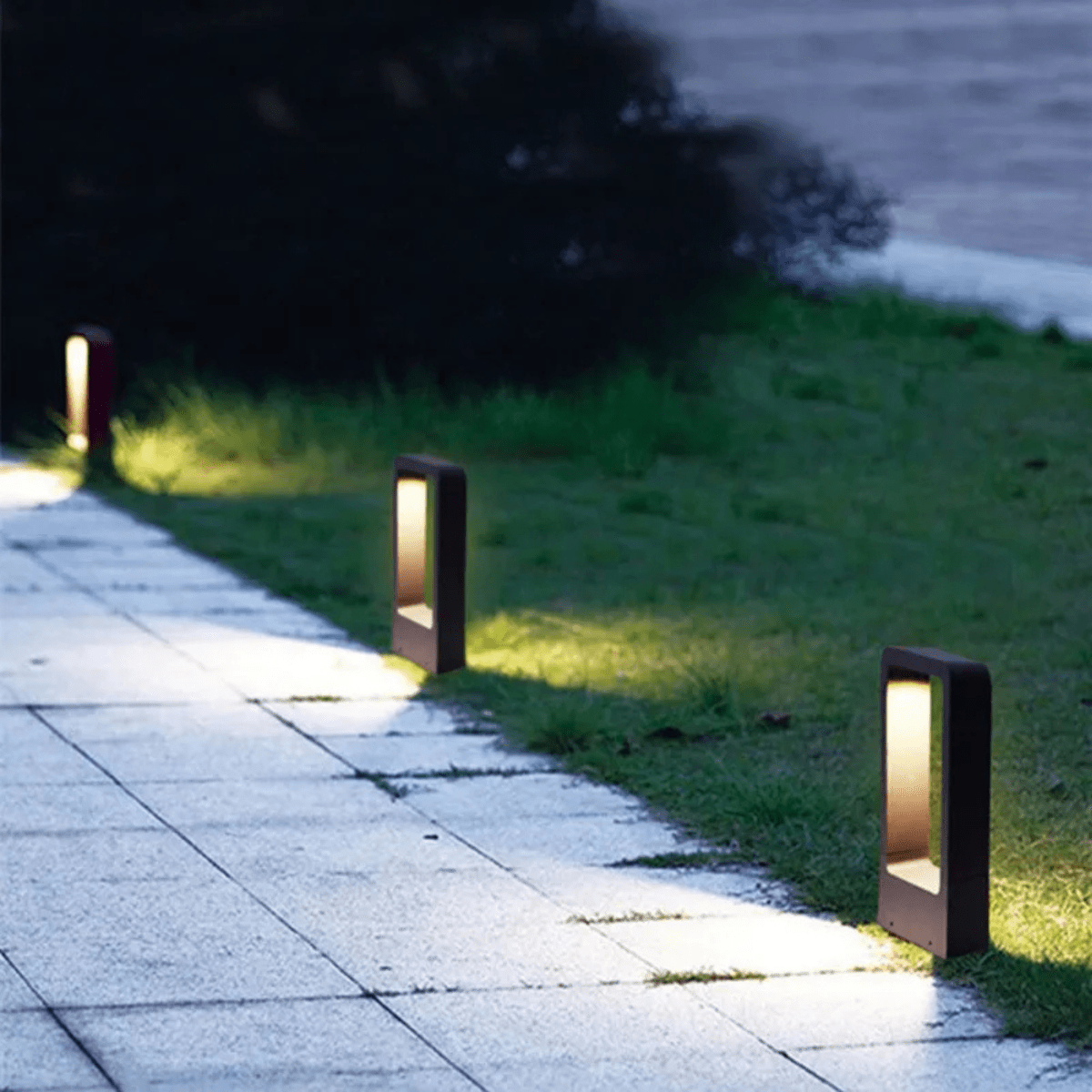 LuxeBeam Solar-Powered Pathway Lights for Gardens