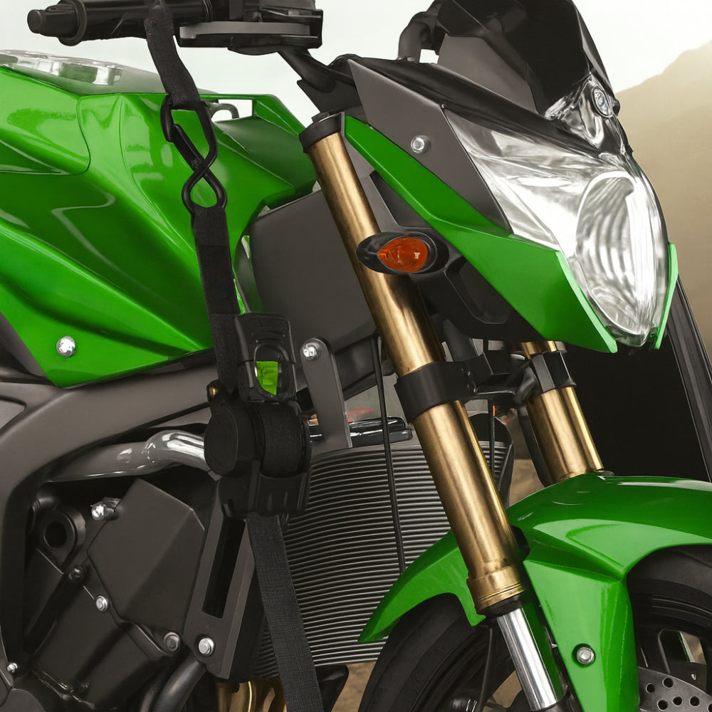 Heavy-Duty Cargo Tie-Down System with Automatic Hooks