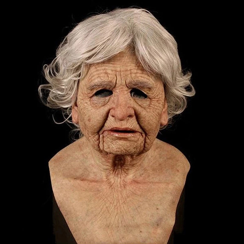 Detailed Texture Old Man Mask | Comfortable Latex Halloween Costume