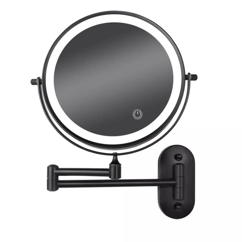 Rechargeable LED Makeup Mirror with 360° Rotation and Magnification