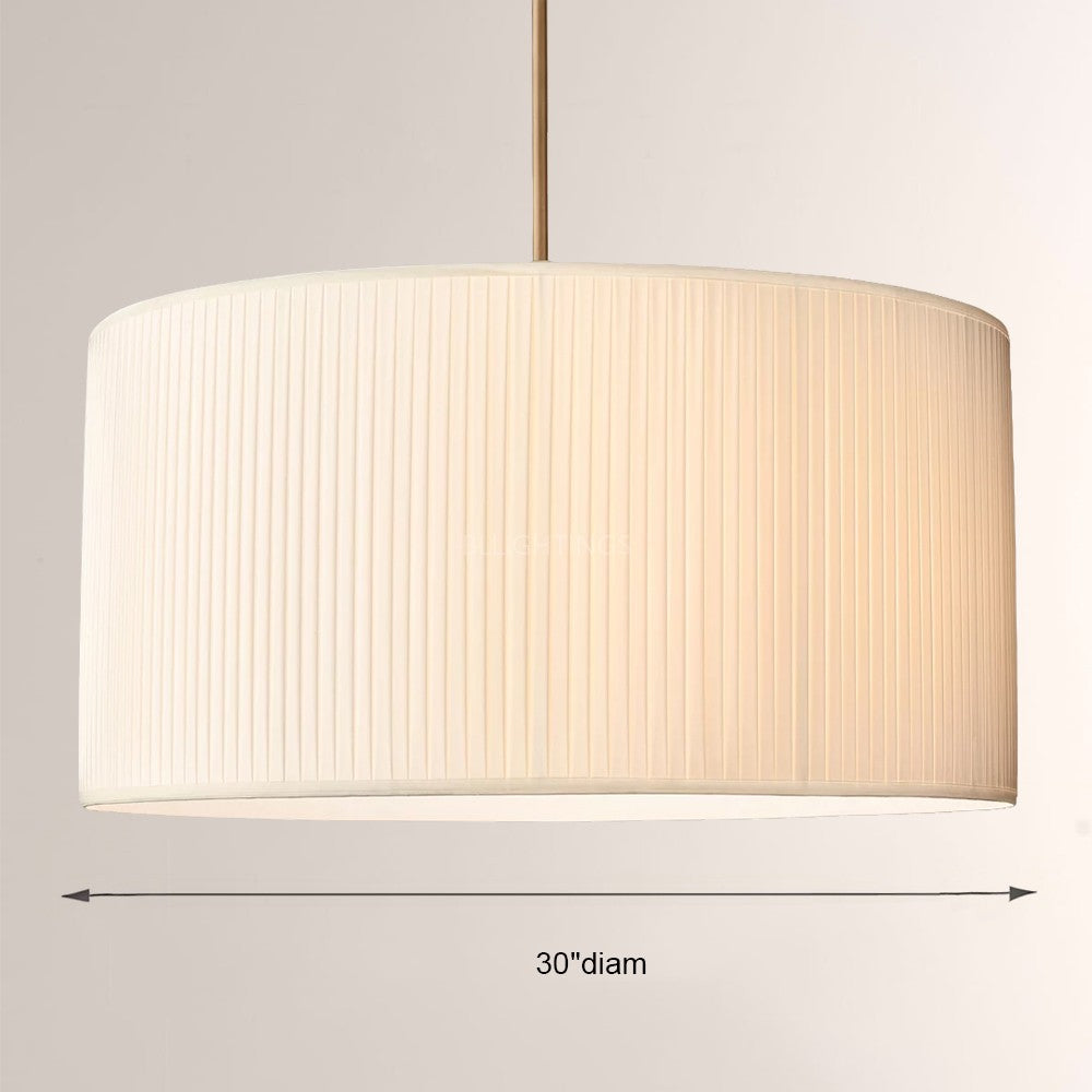 Sophisticated 3-Light Silk Shade Pendant Fixture