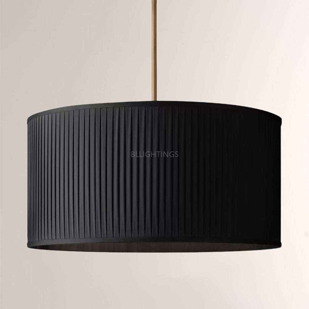 Sophisticated 3-Light Silk Shade Pendant Fixture