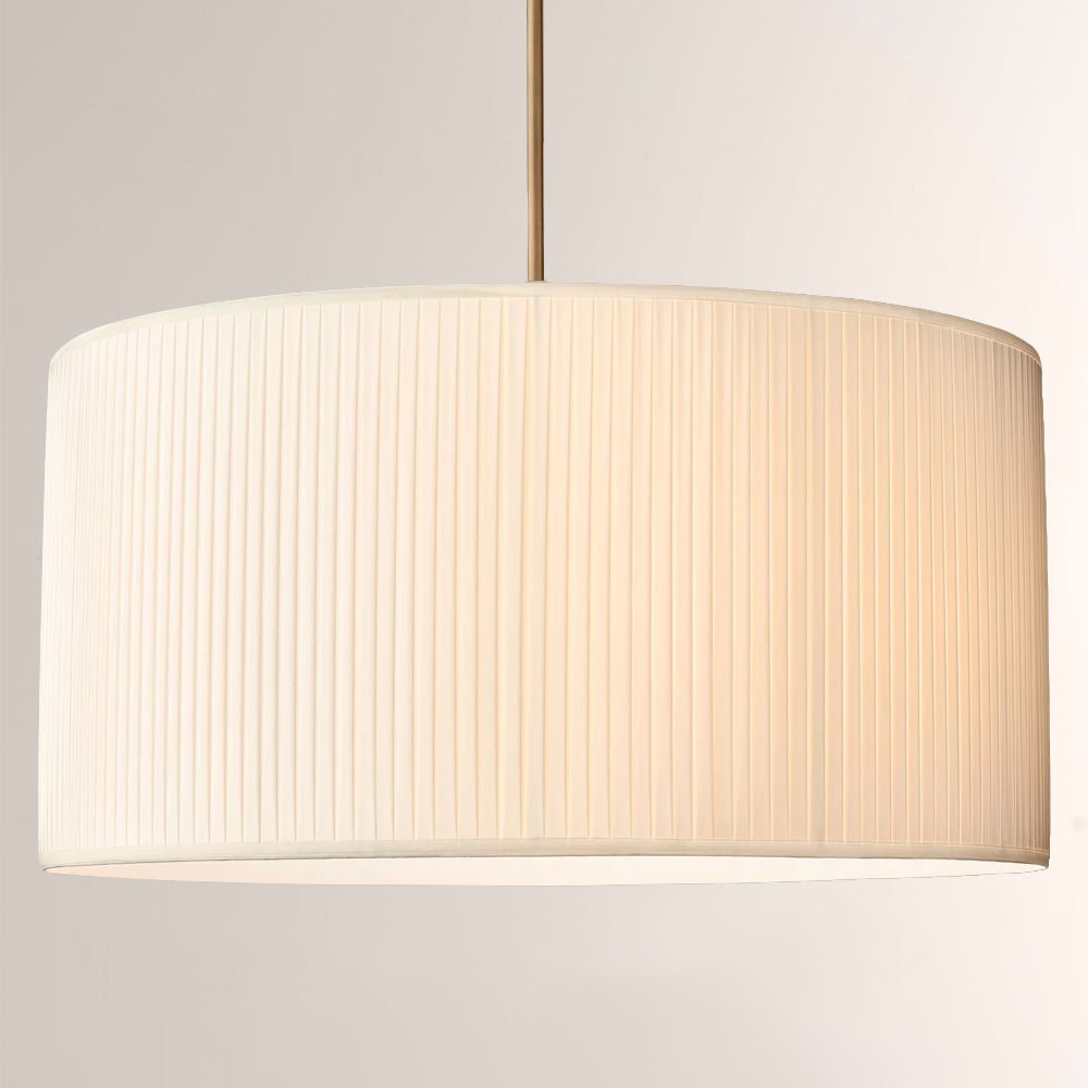 Sophisticated 3-Light Silk Shade Pendant Fixture