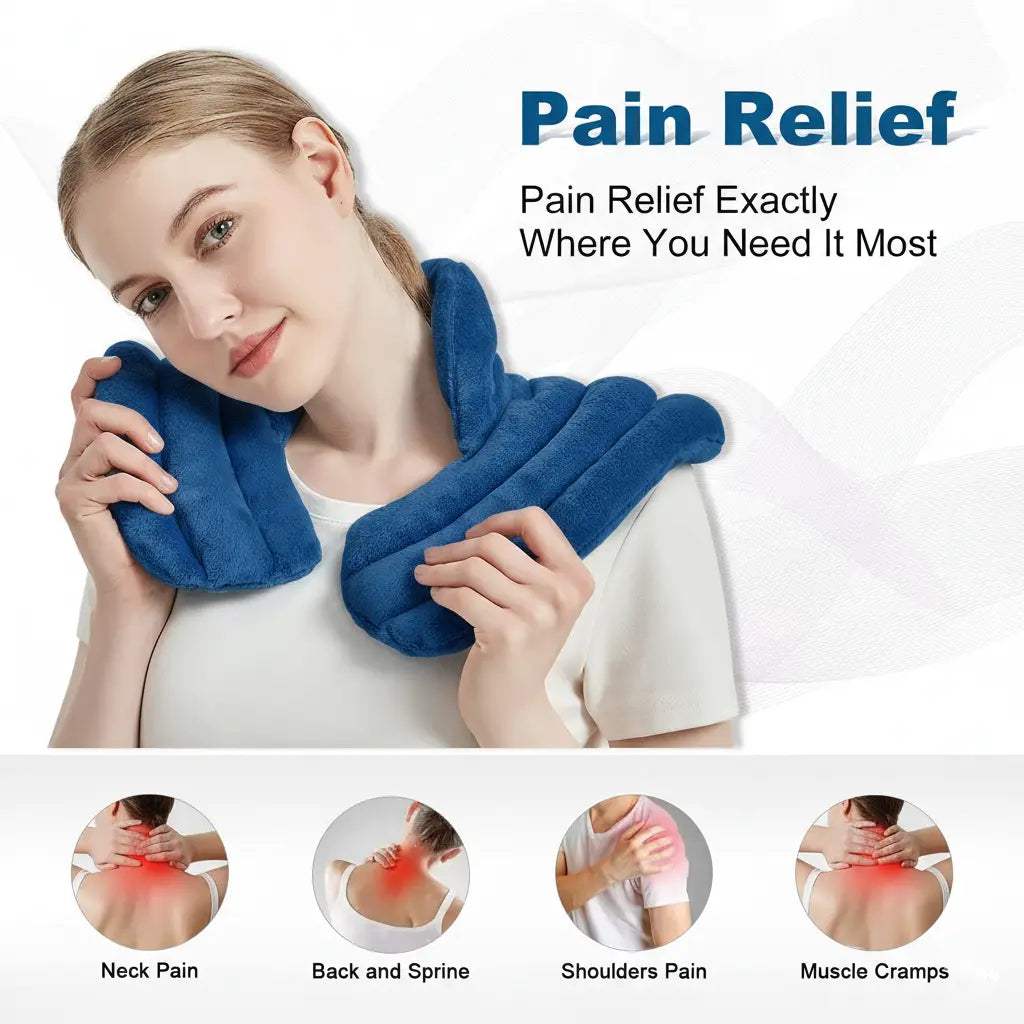 Microwavable Neck Heating Pad – Weighted Wrap for Tension Relief