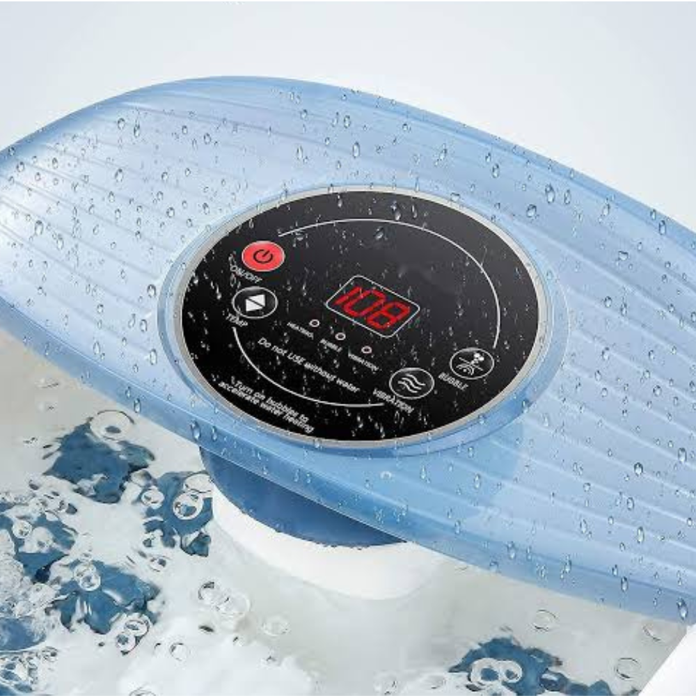 Vibrating Foot Massager with Heating Function & Bubble Bath for Relaxation