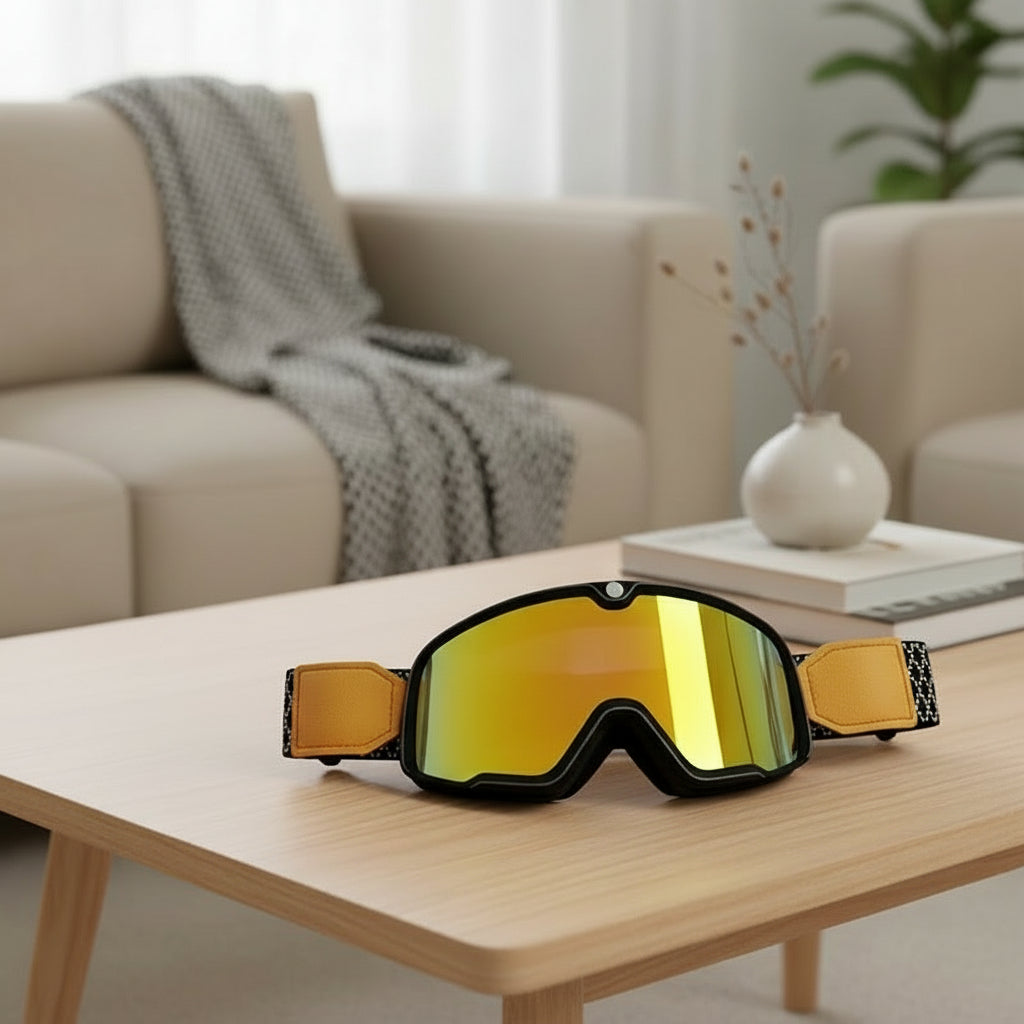 Classic Rider Goggles with UV Shield for Every Journey