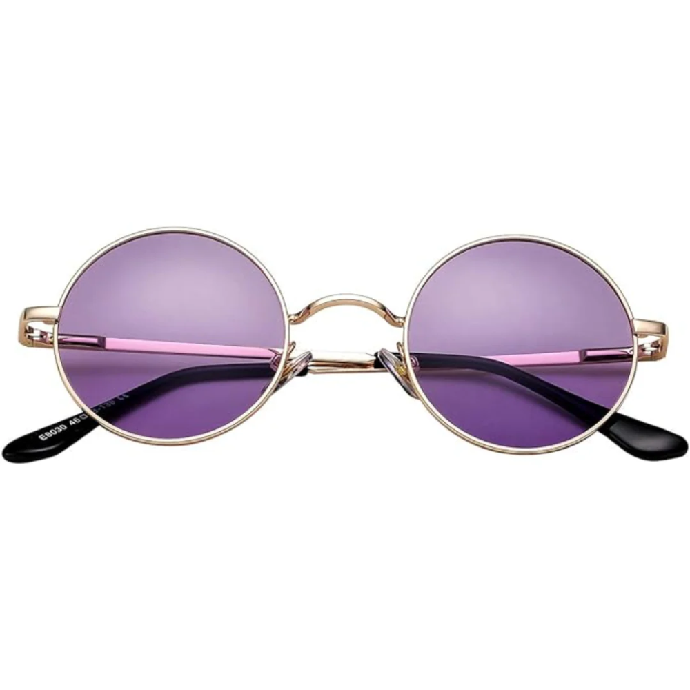 Unisex UV Protection Polarized Sunglasses in Retro Round Style