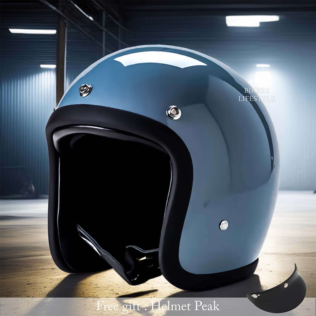 Lightweight Low Profile Motorcycle Helmet – Retro Style, DOT & ECE Approved
