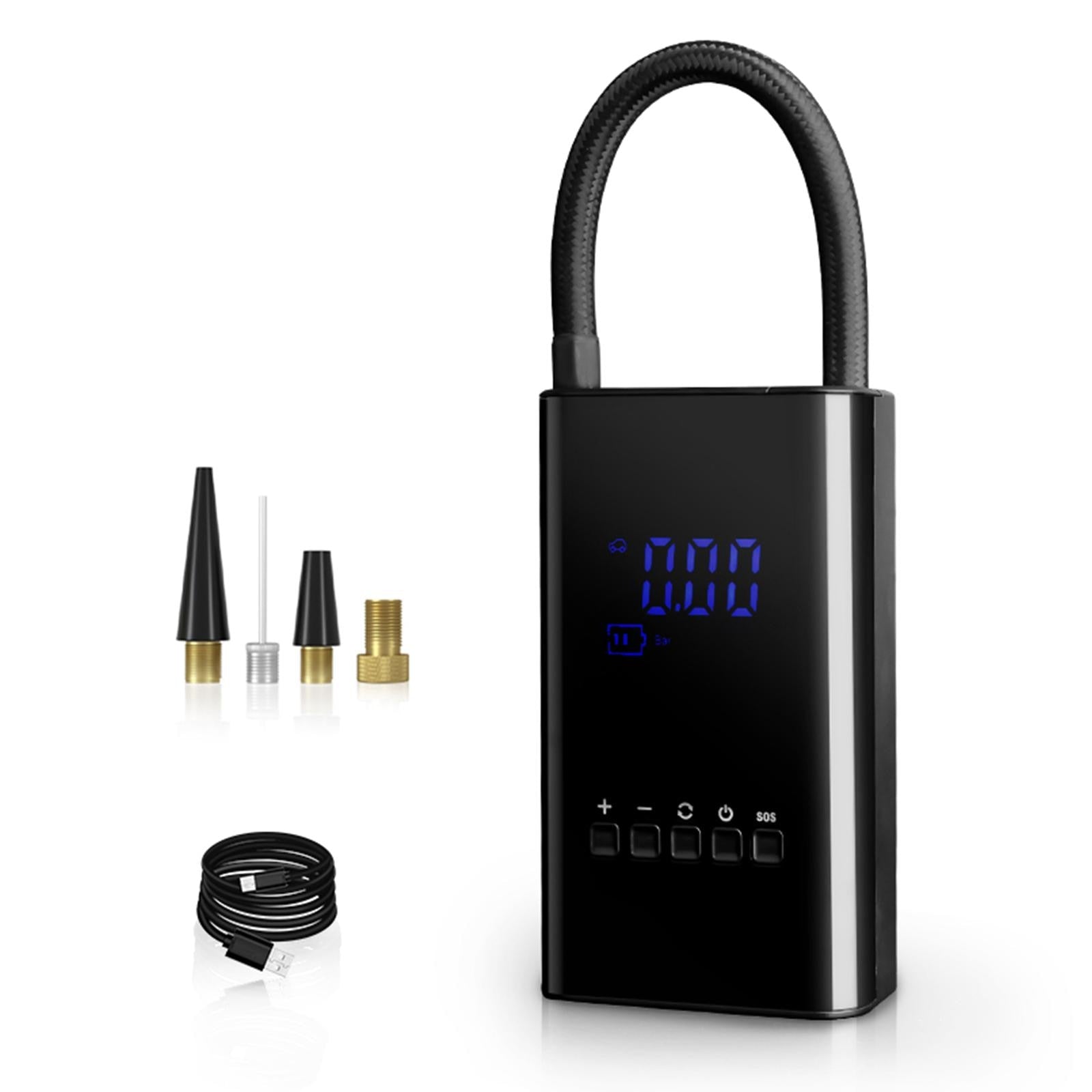 Compact Air Pump with LED Screen for Fast Tire Inflation
