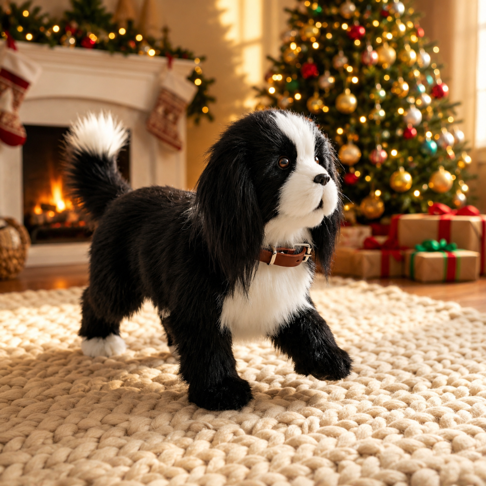 Lively Robotic Puppy Companion with Walking and Barking Features