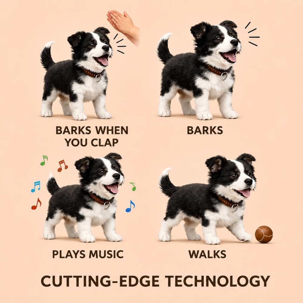 Lively Robotic Puppy Companion with Walking and Barking Features