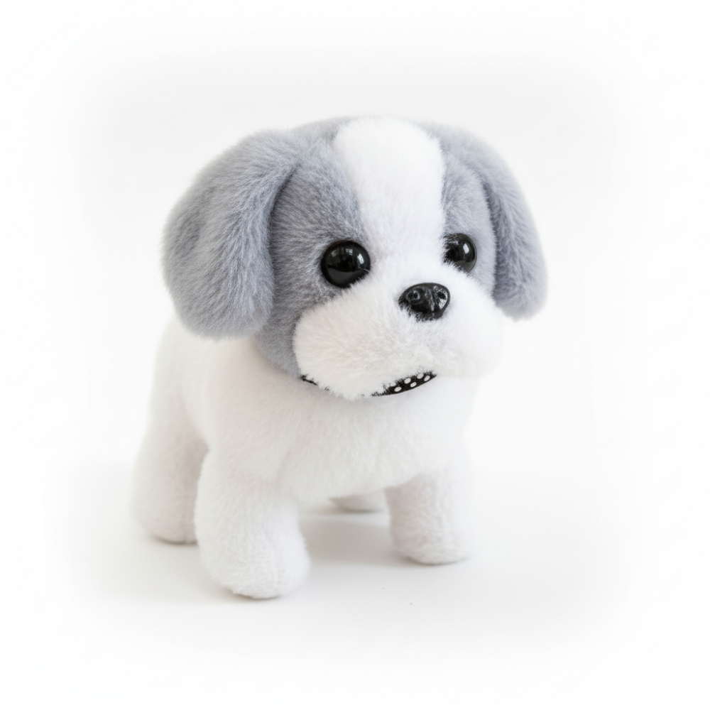 Responsive Plush Puppy Robot Toy for Engaging Play