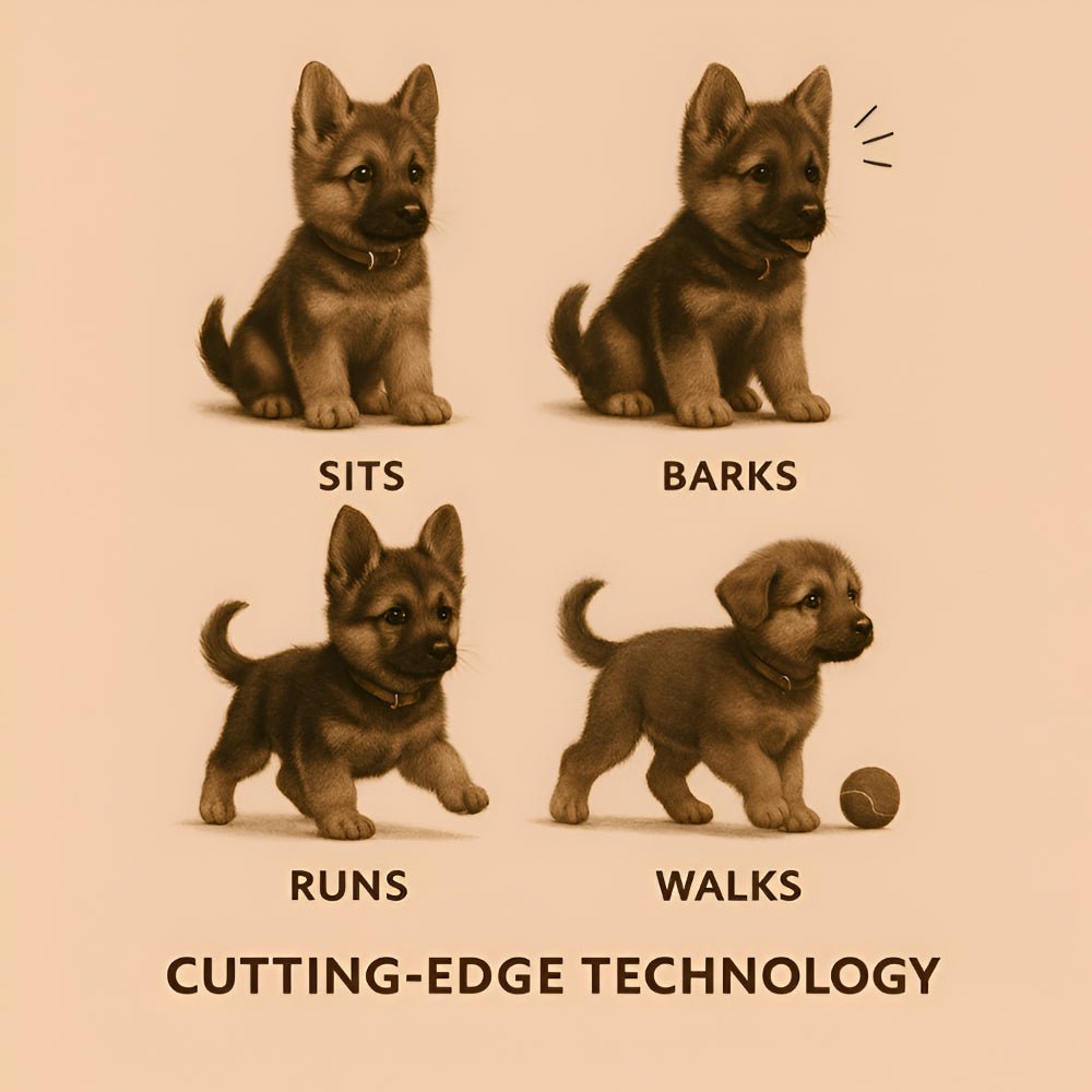 Cuddly Canine Companion Robot That Walks and Barks