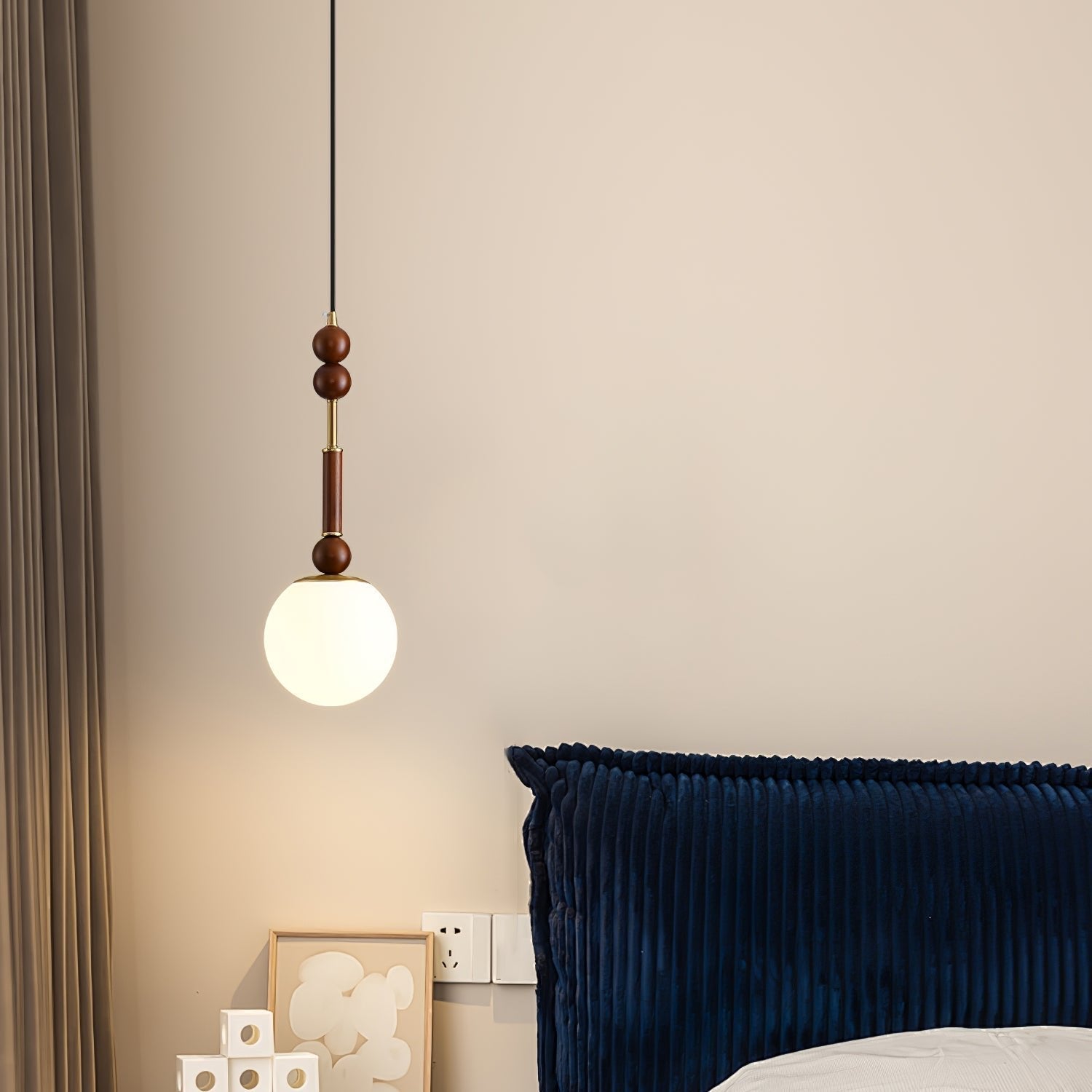 LuxeGlow Pendant Light with Cozy Glass Shade