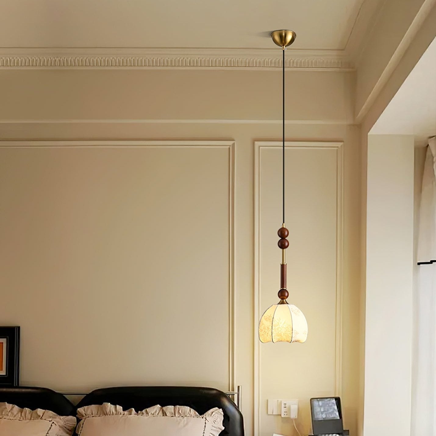 LuxeGlow Pendant Light with Cozy Glass Shade