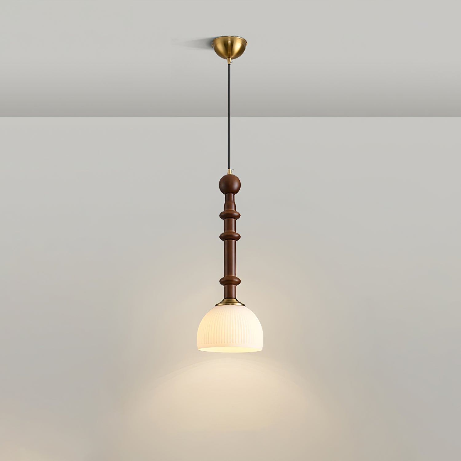 LuxeGlow Pendant Light with Cozy Glass Shade