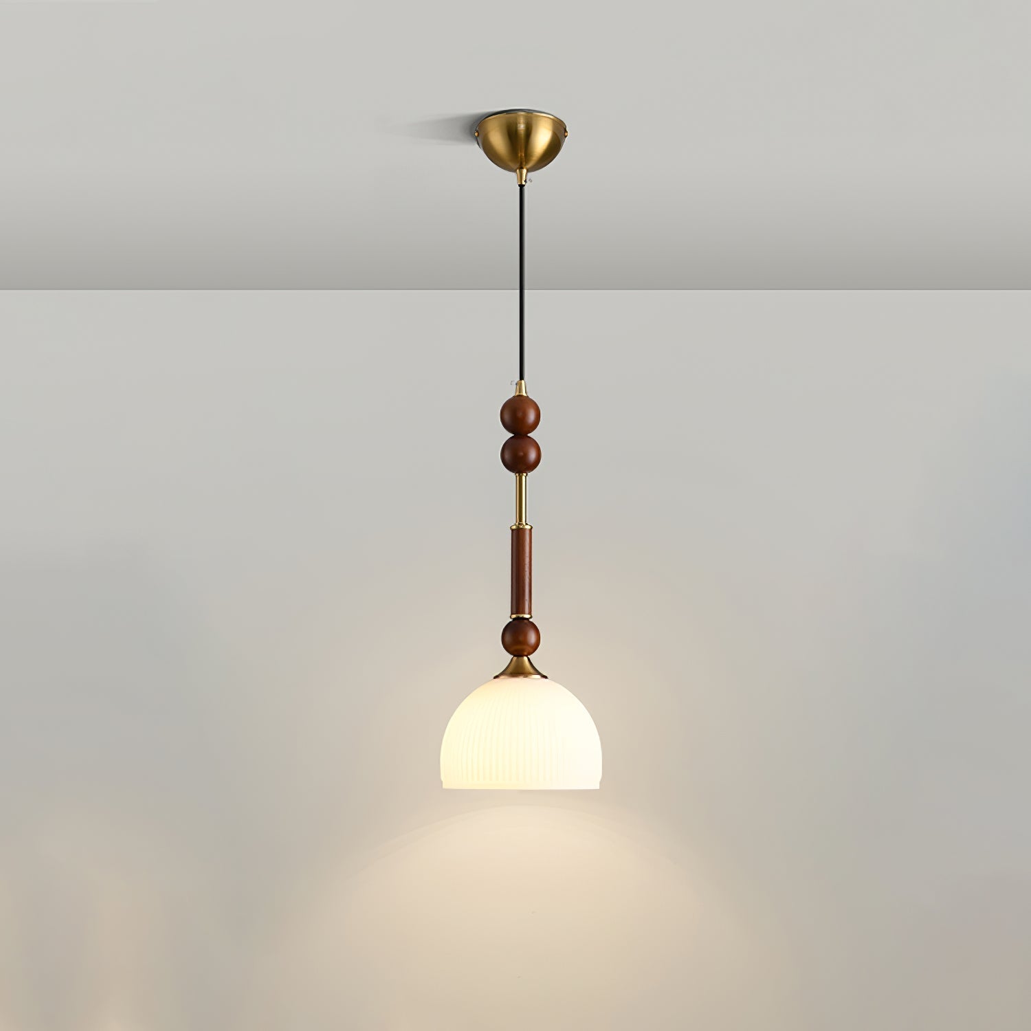 LuxeGlow Pendant Light with Cozy Glass Shade