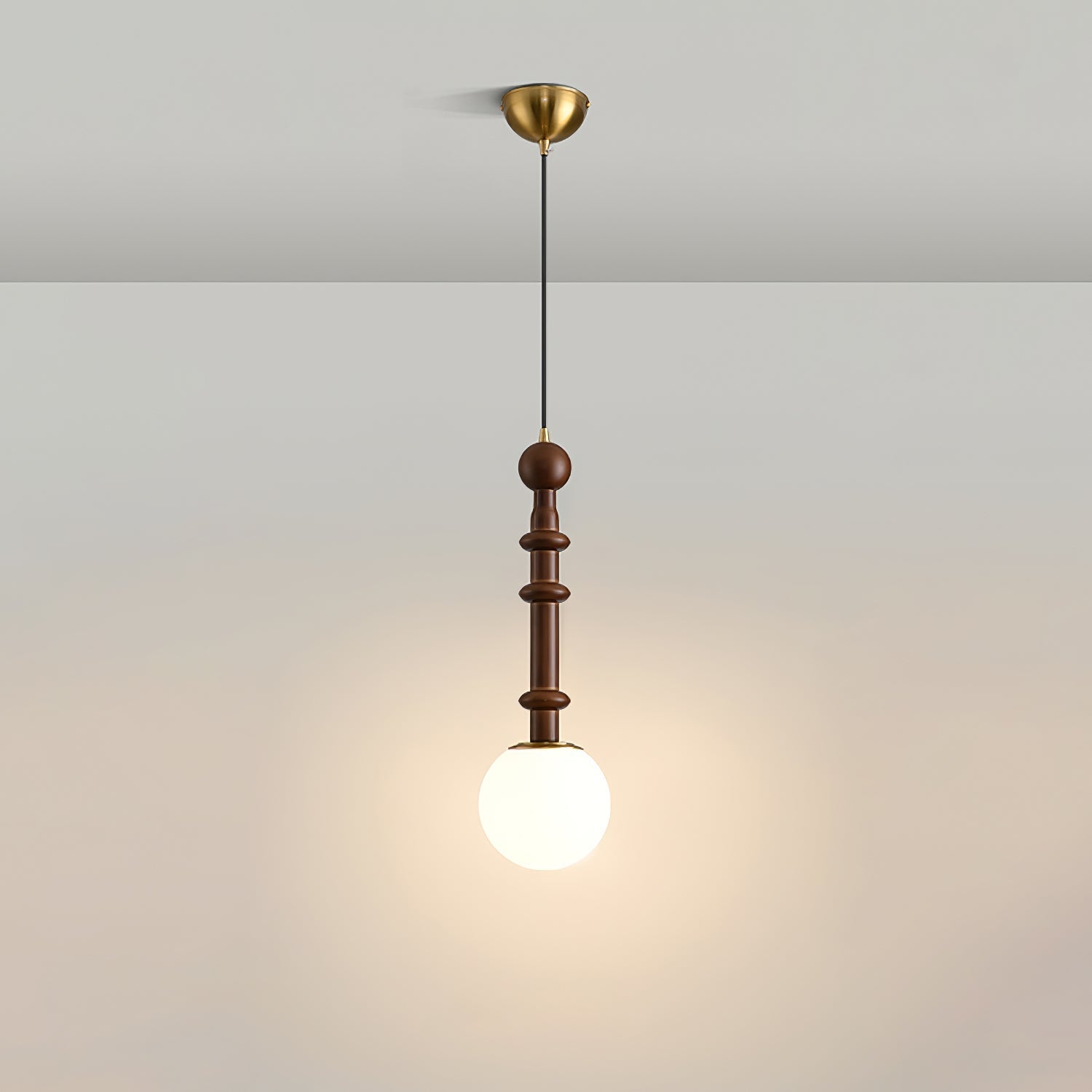 LuxeGlow Pendant Light with Cozy Glass Shade