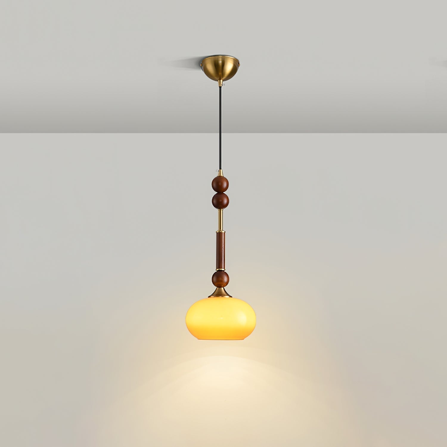 LuxeGlow Pendant Light with Cozy Glass Shade