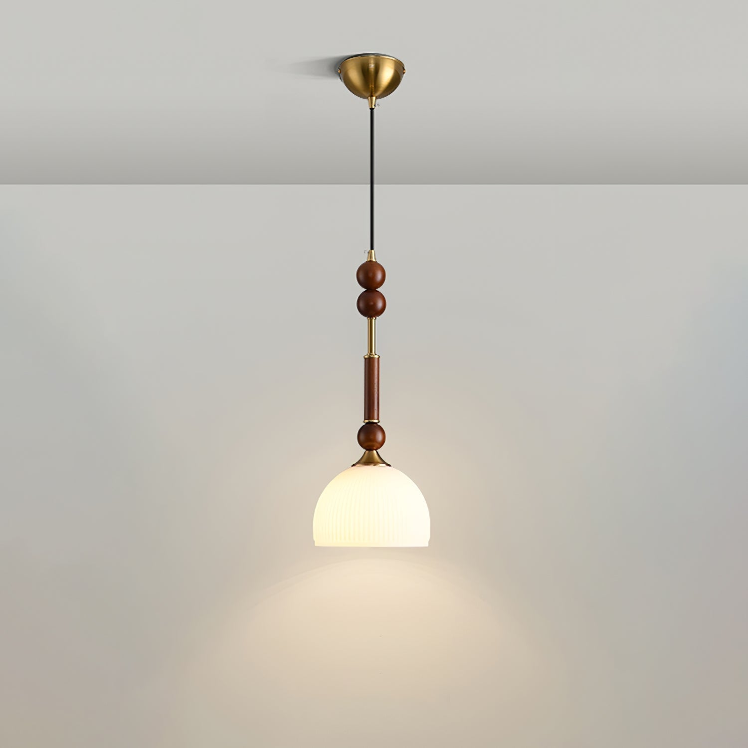 LuxeGlow Pendant Light with Cozy Glass Shade