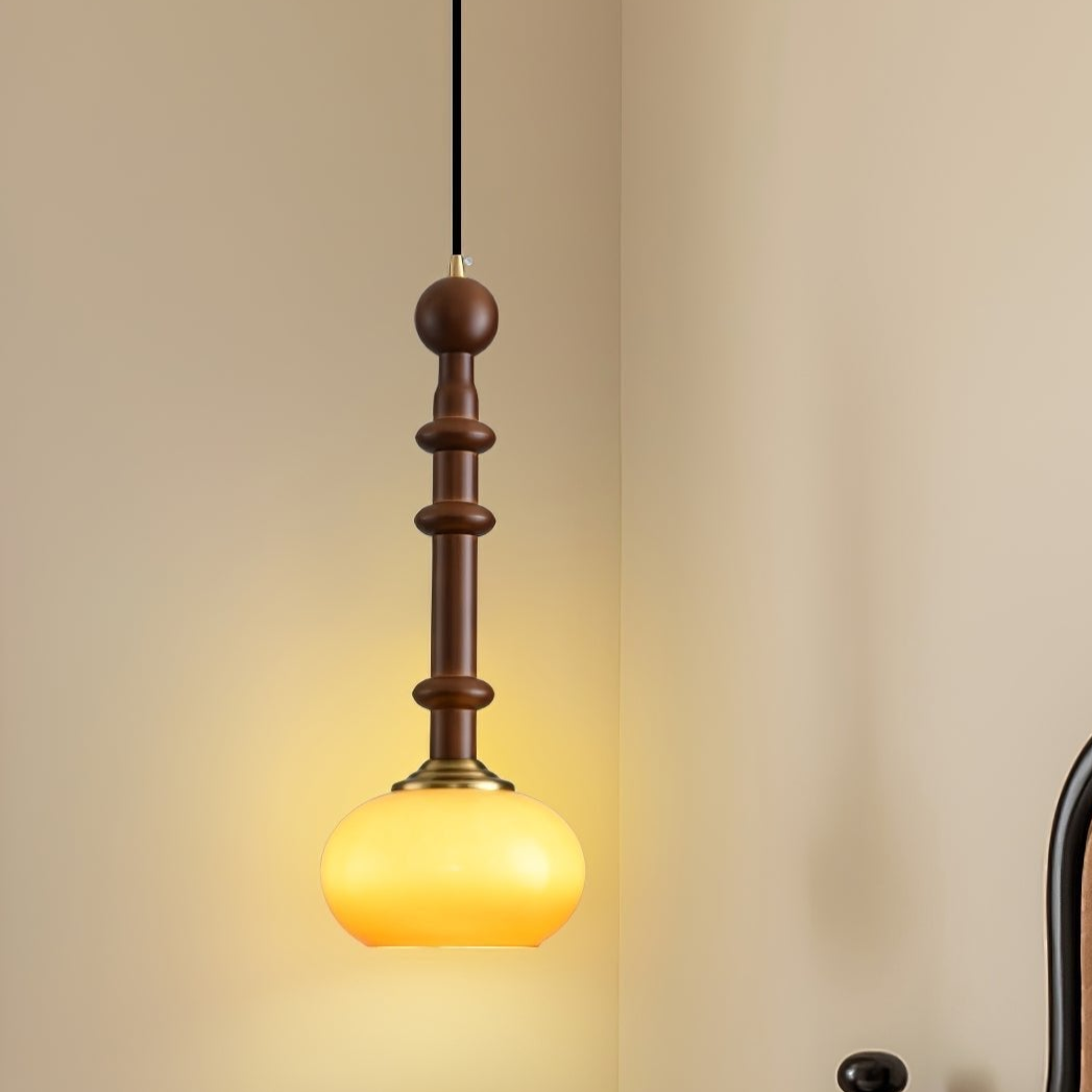 LuxeGlow Pendant Light with Cozy Glass Shade