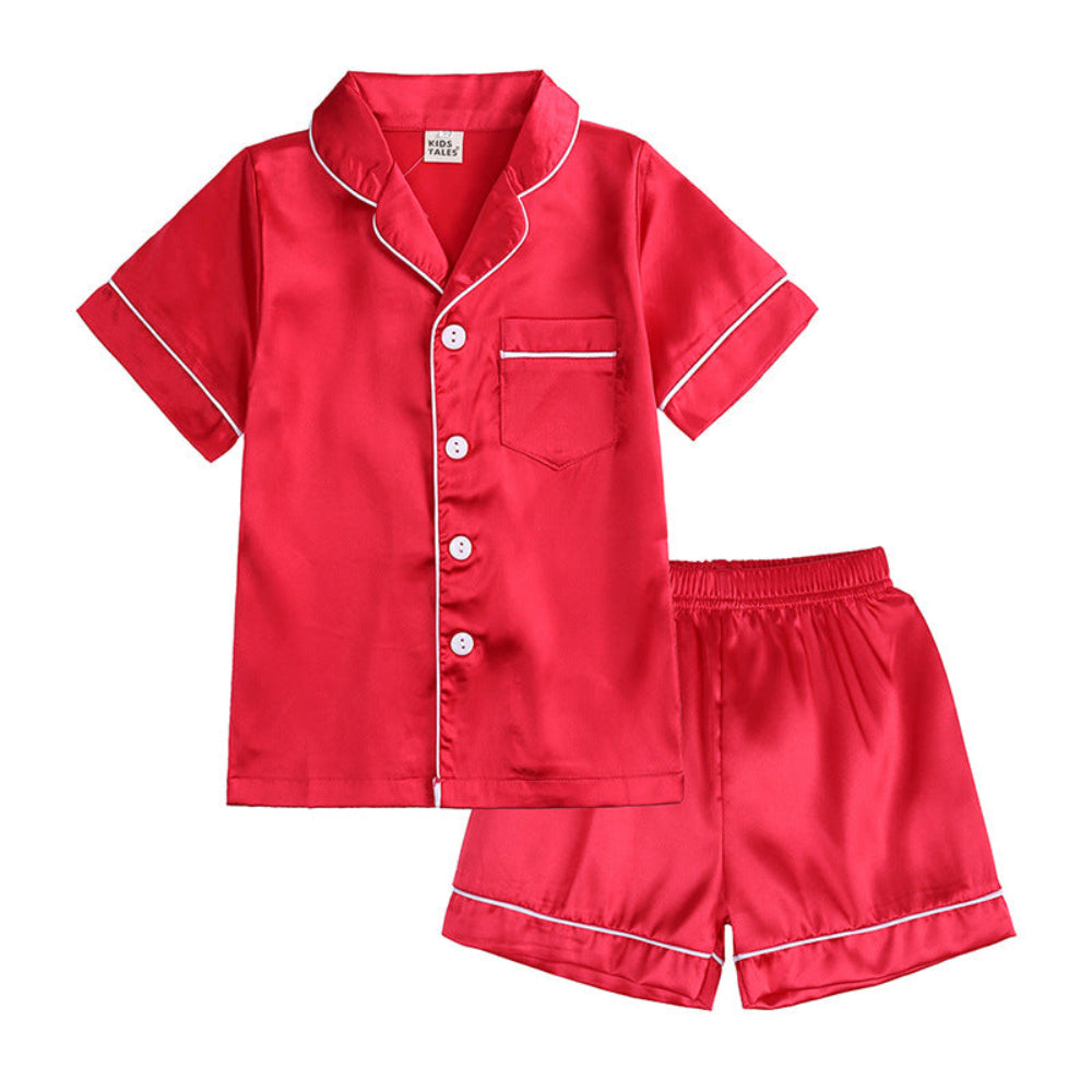 Cozy Button-Down Pajama Set for Kids with Coordinating Pieces