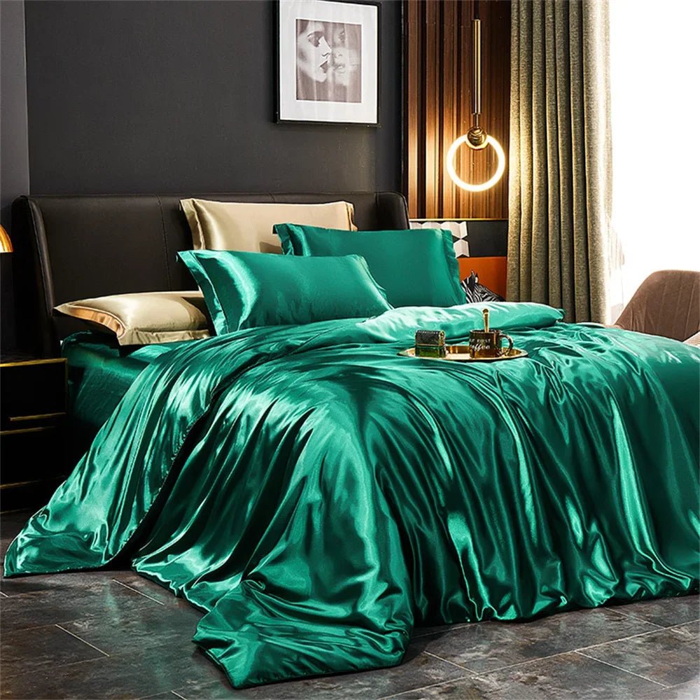 LuxeSilk Bedding Ensemble for Ultimate Comfort and Style