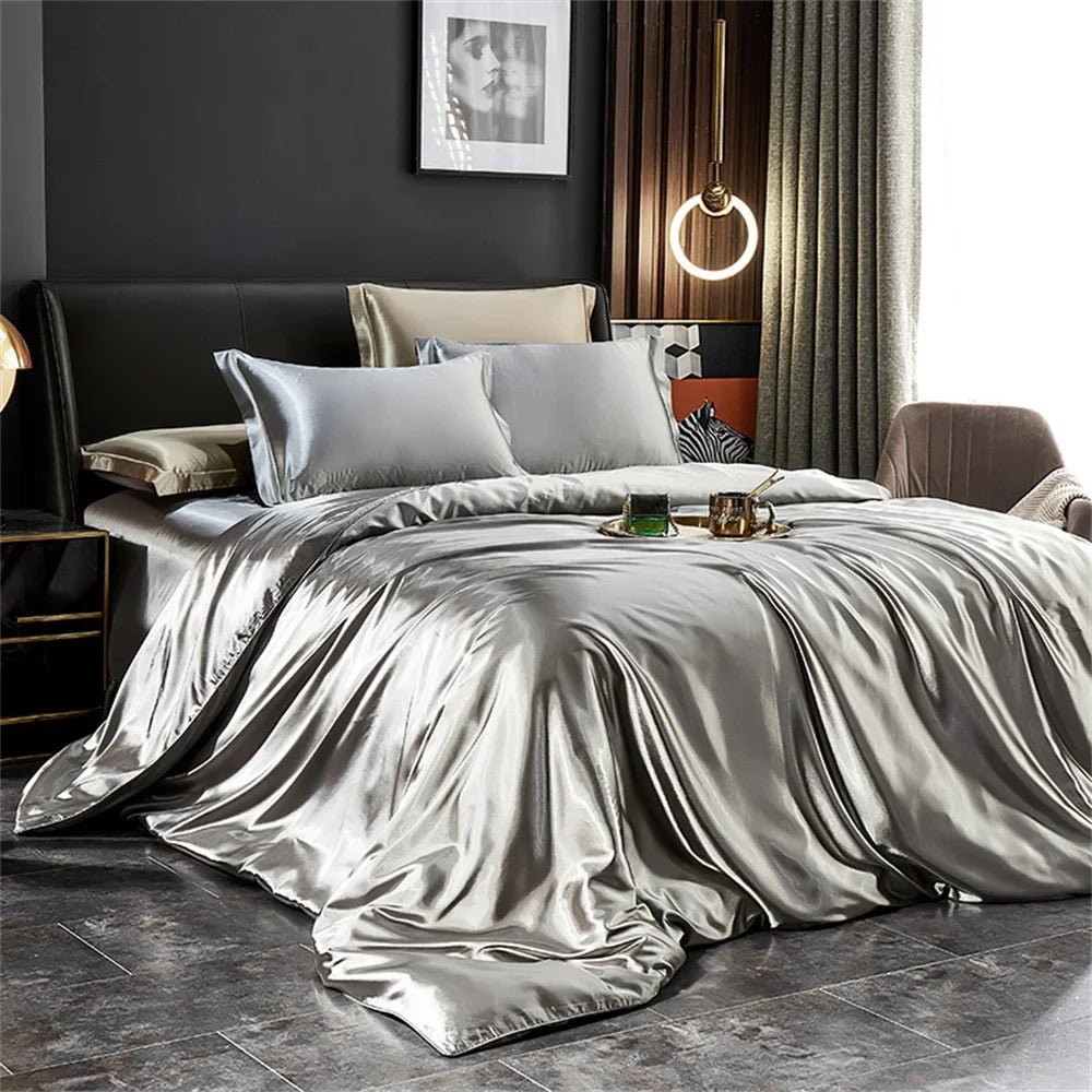LuxeSilk Bedding Ensemble for Ultimate Comfort and Style