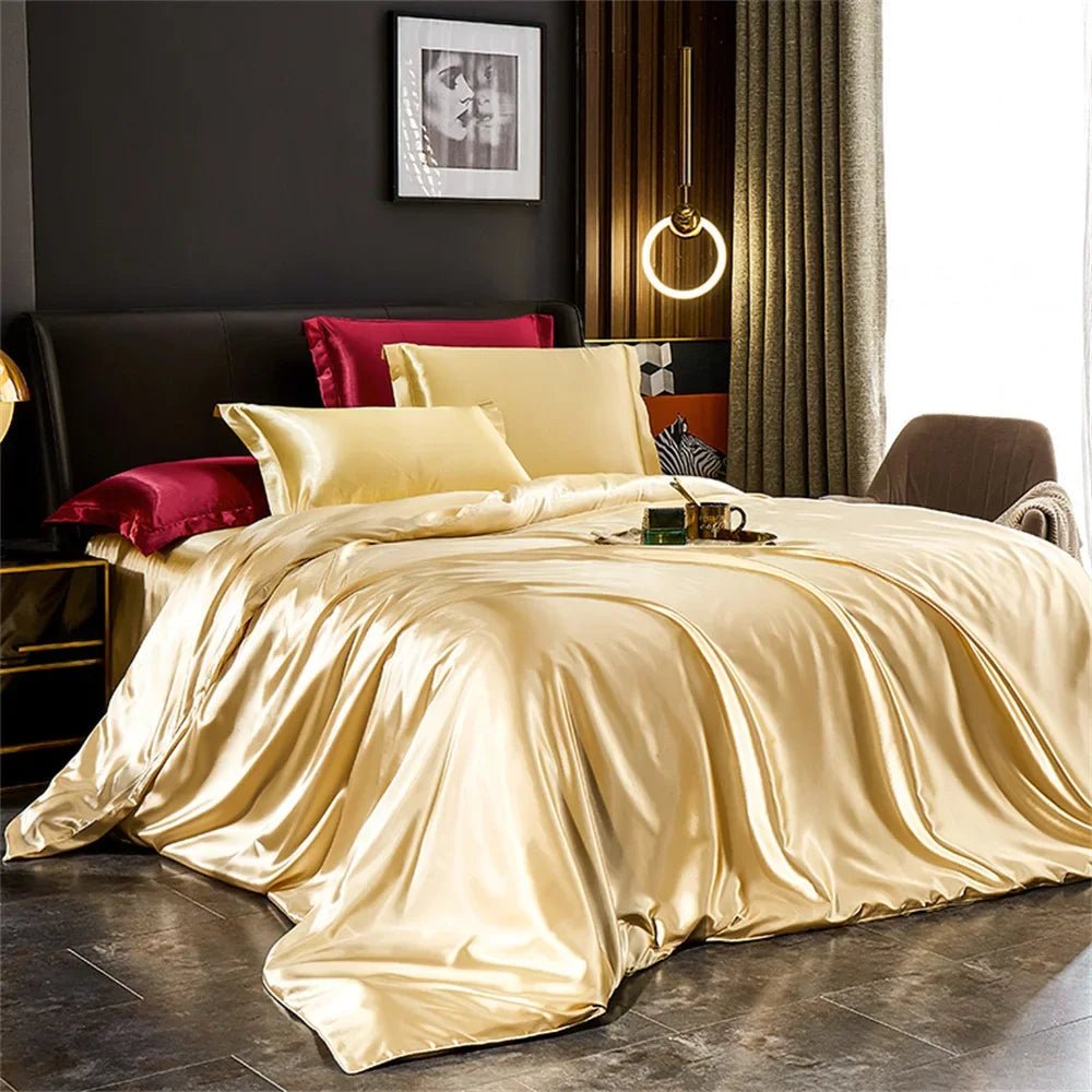 LuxeSilk Bedding Ensemble for Ultimate Comfort and Style