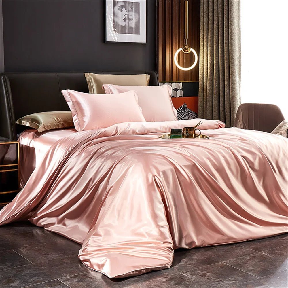 LuxeSilk Bedding Ensemble for Ultimate Comfort and Style