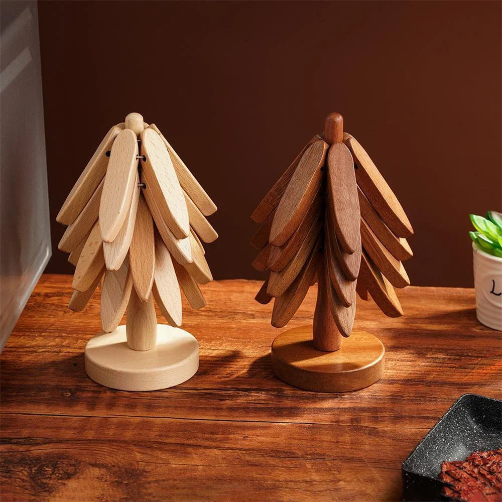 Wooden Trivet for Hot Pots and Dishes | Rustic Design for Meal Safety
