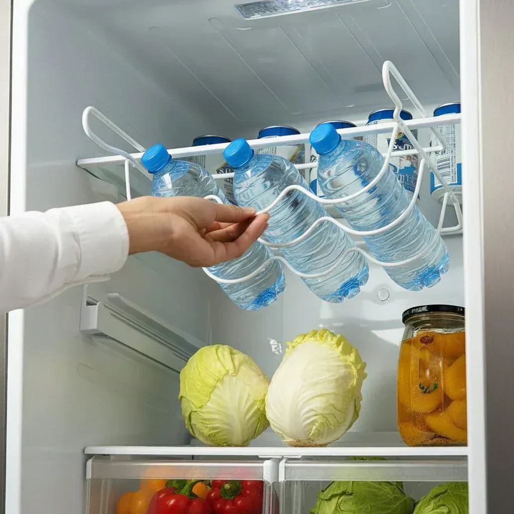 SpaceMax Rolling Bottle Organizer for Fridge & Pantry