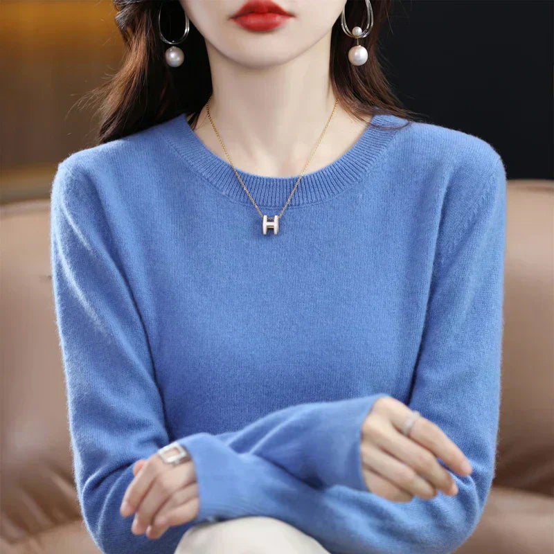 LuxeCashmere Women's Pure Merino Wool Sweater Collection